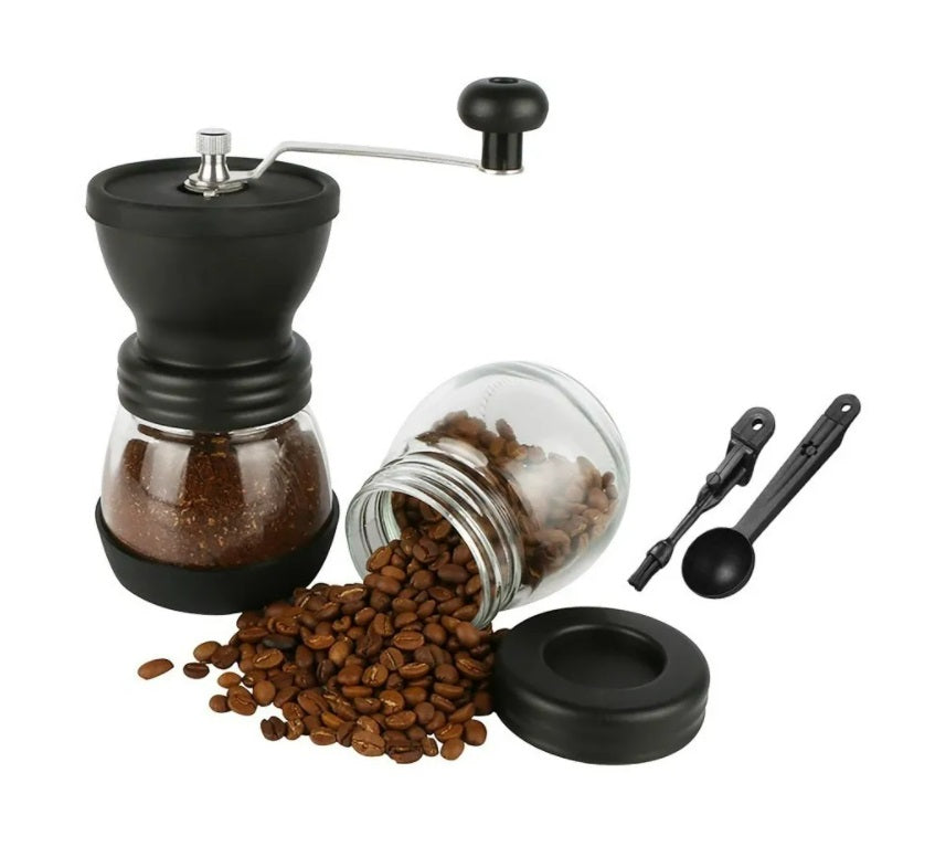Molinillo de café manual Kilner, molinillo + tarro para el café