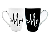 Juego Tazas Para Café Porcelana "Mr. & Mrs." 500 ml (CAFÉ_SIN_NOMBRE)