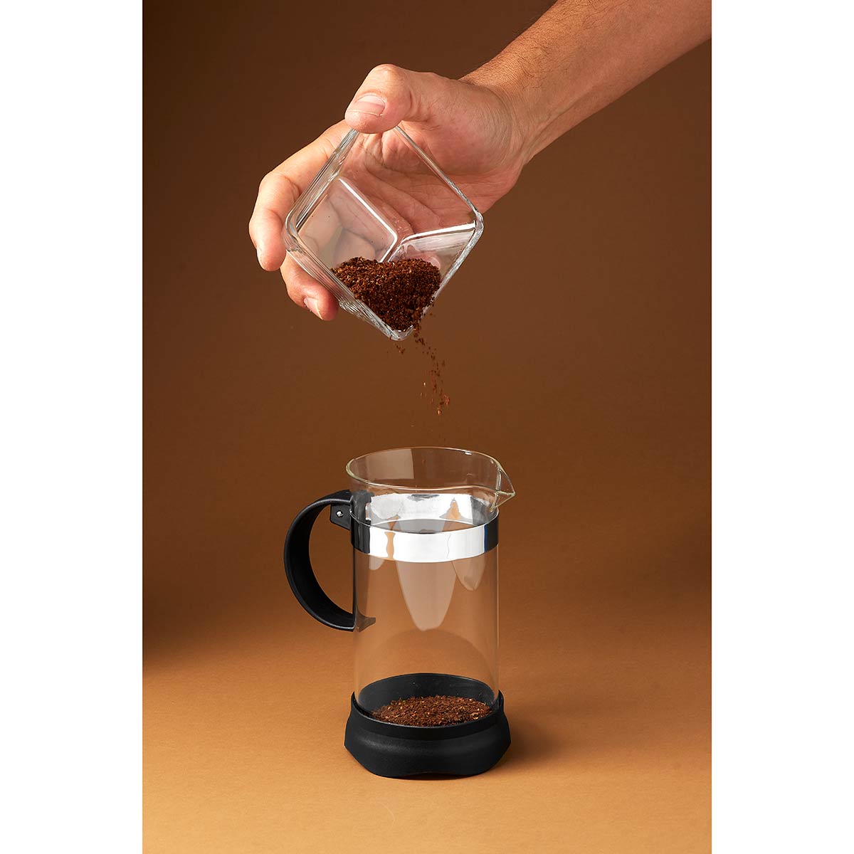 Prensa Francesa de Vidrio 350ml – Preparación de Café Artesanal – Café Sin Nombre