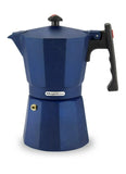 cafetera italiana moka italiana café expresso café sin nombre café_sin_nombre cafetera para café molido color azul acero inoxidable cafetera magefesa