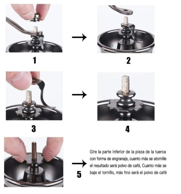 Molino De Café Manual Vintage de Madera  (CAFÉ _ SIN _ NOMBRE) café sin nombre molino de café de grano molino de especias grano de café  molino de cajón 