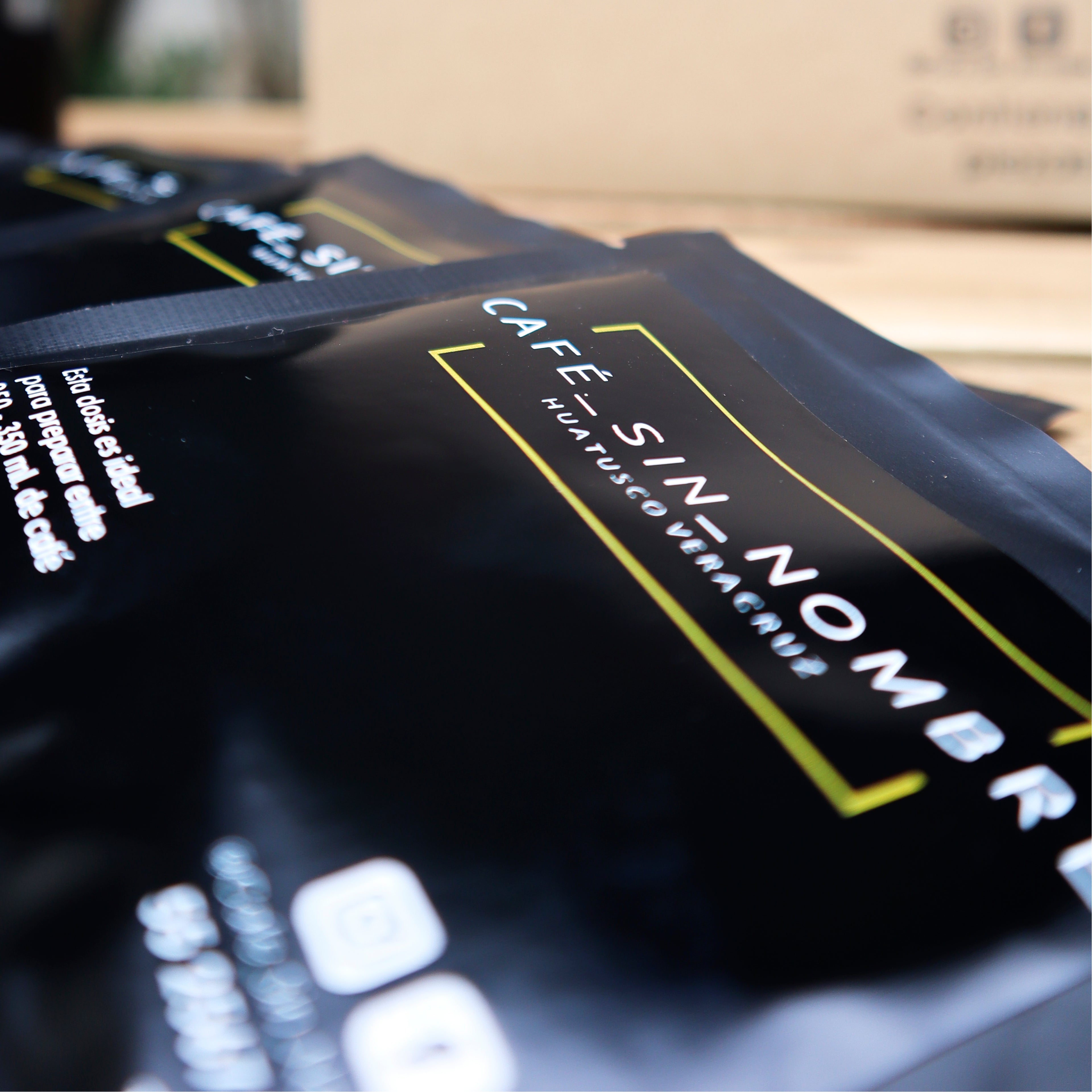 Sobres de café sin nombre café_sin_nombre de 15gramos, café molido en kit de café para regalar