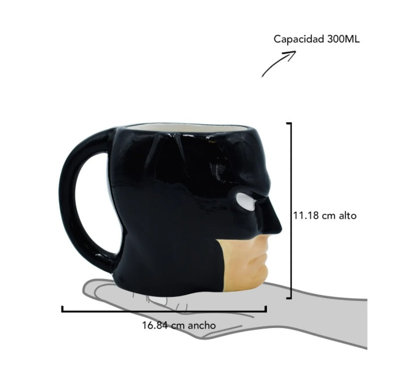 Taza De Cerámica 3D Café Batman (CAFÉ_SIN_NOMBRE)